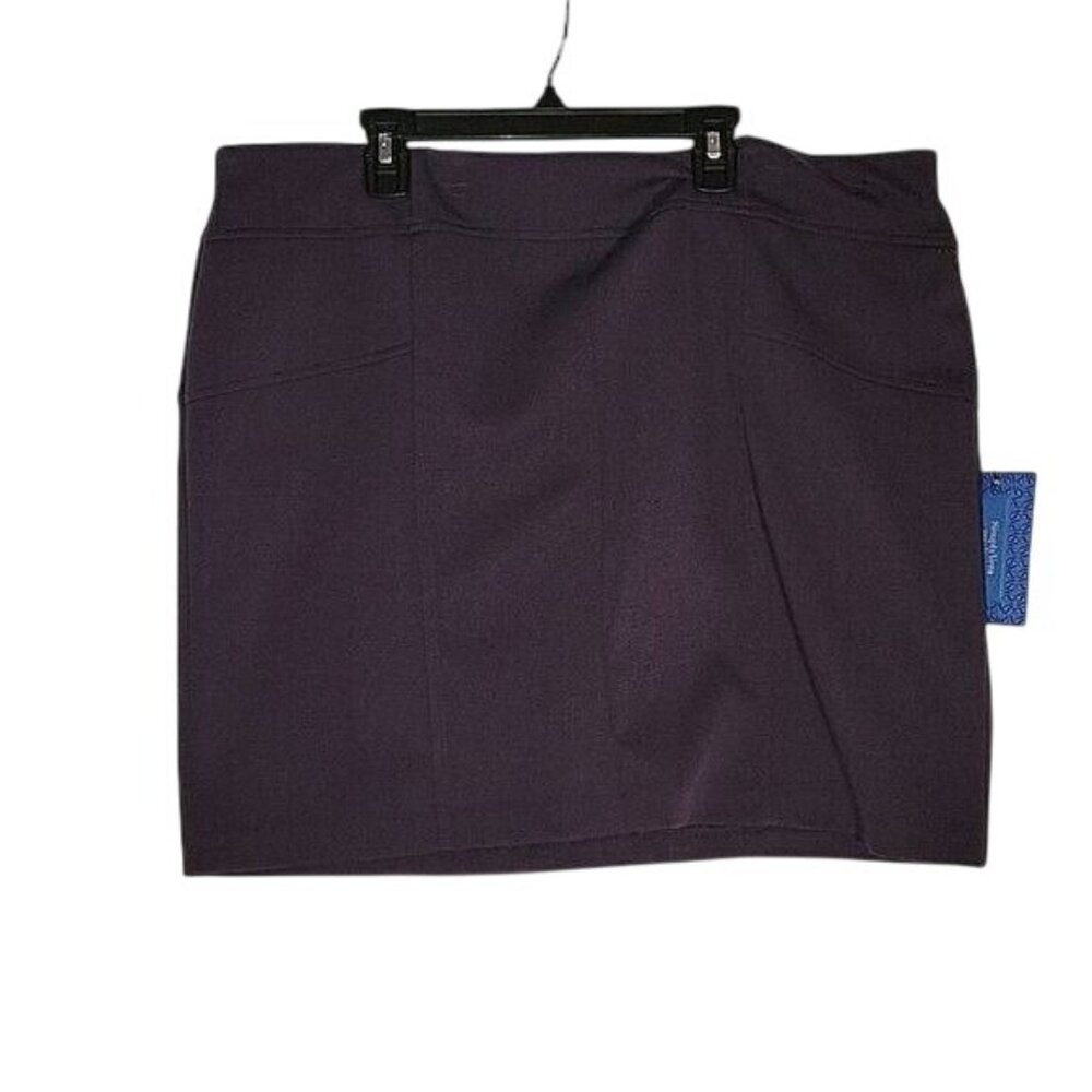 Simply Vera Vera Wang Skirt‎ Womens Purple Career Office Wear comfy stretchy